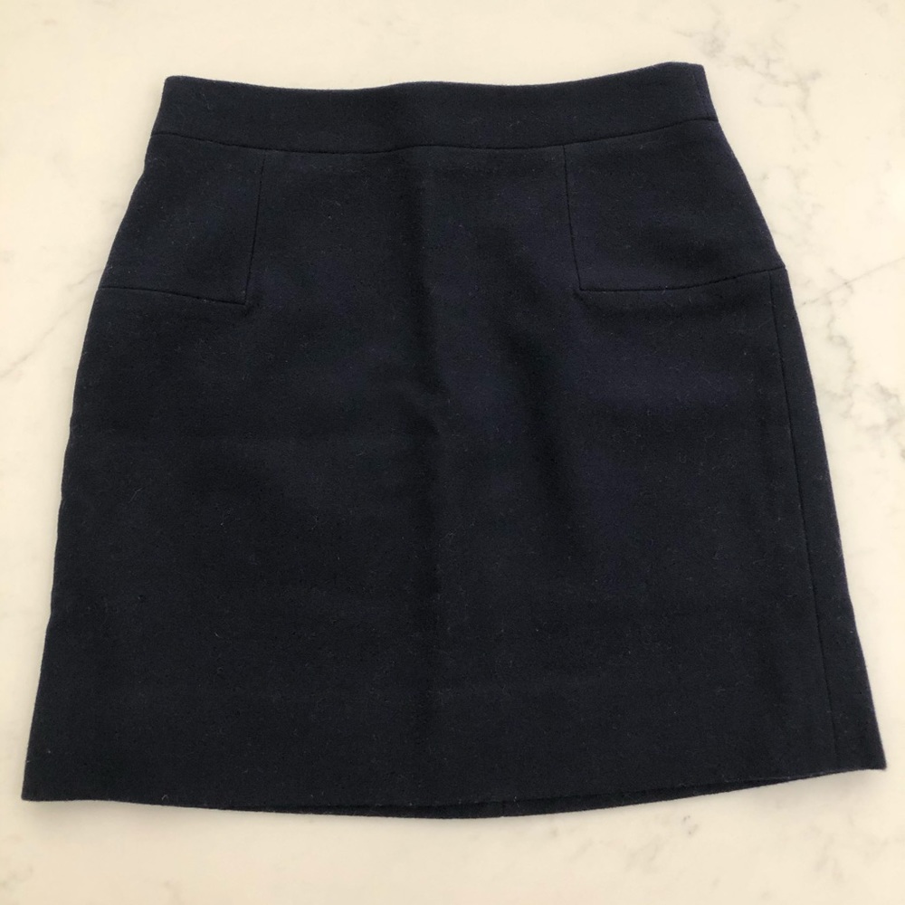 J.CREW Navy Pencil Skirt 00